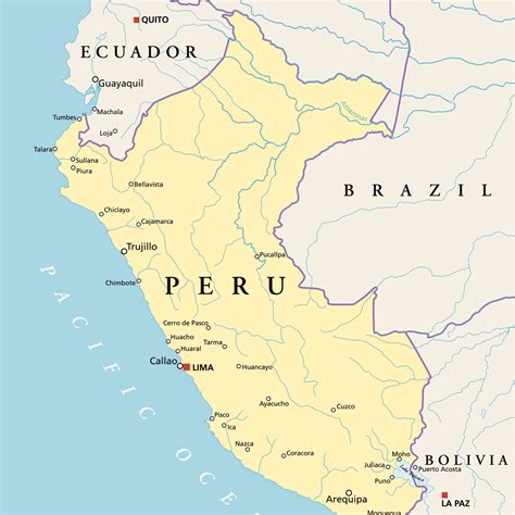 peru country map.